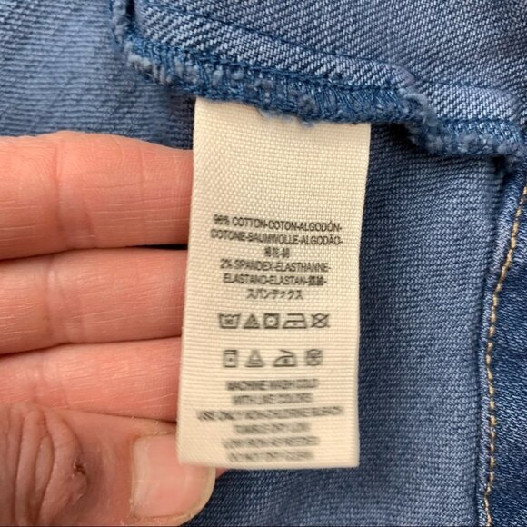 𝅺Free  People Denim Jean Shirt/Jacket - Picture 3 of 10